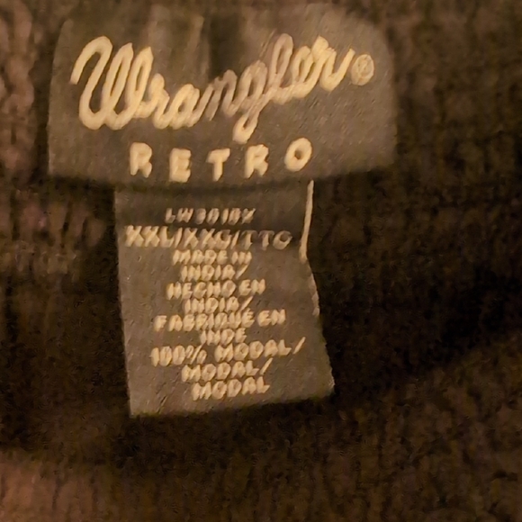 Wrangler Off-Shoulder Black Blouse with Aztec Embroidery Boho Flowy Plus XXL - Picture 2 of 6